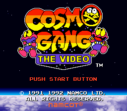 Cosmo Gang - The Video (Japan) Title Screen